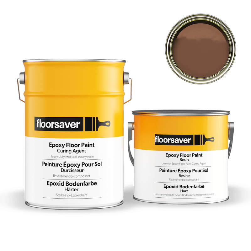 Image de Peinture Époxy Pour Sol brun