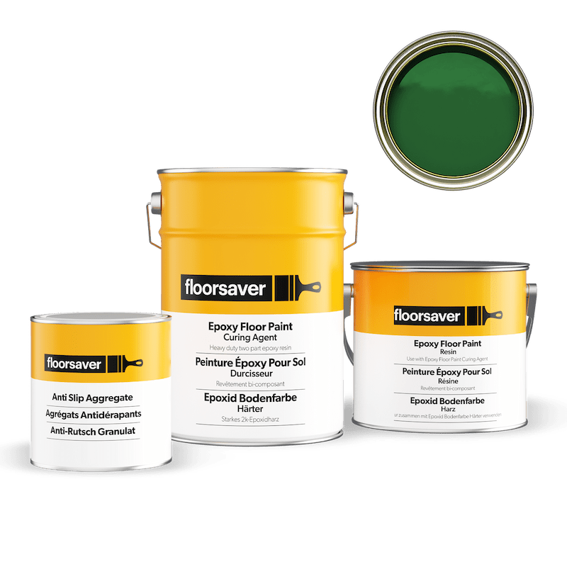 Image de Peinture Époxy Antidérapante Pour Sol vert