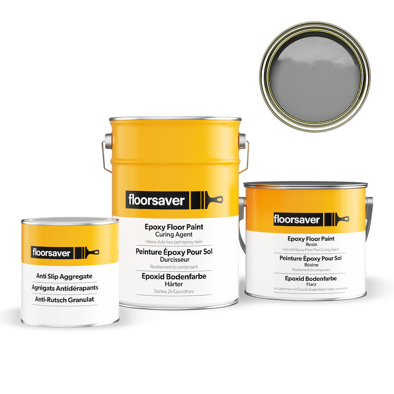 Image de Peinture Époxy Antidérapante Pour Sol gris