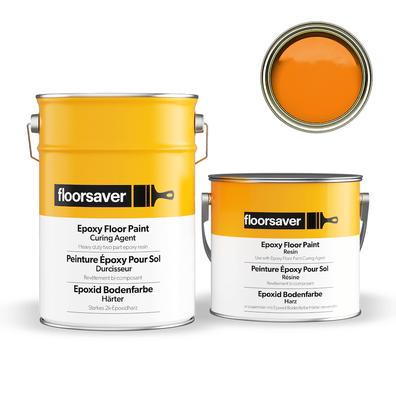 Image de Peinture Époxy Pour Sol orange