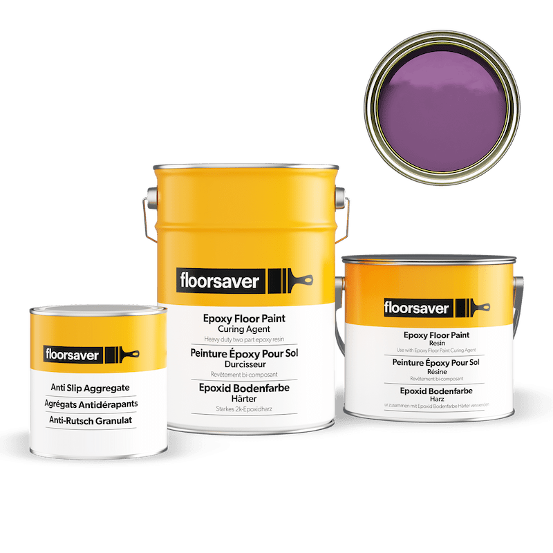 Image de Peinture Époxy Antidérapante Pour Sol violet