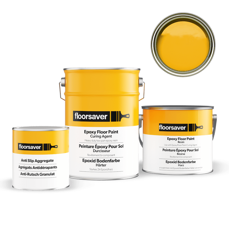 Image de Peinture Époxy Antidérapante Pour Sol jaune